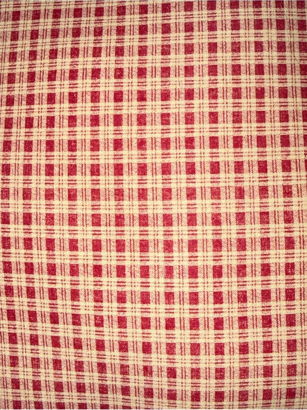 Handmade patchwork Holiday Plaid Tree Decorative Pillow - Green and Red
